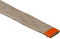 High-Temperature Range PTFE Glass Tubular Braid, 100-022