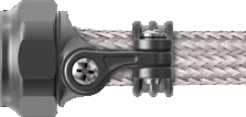 Swing-Arm Saddle Clamp, Braid Sock, Composite 870A002