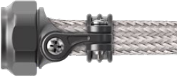 Swing-Arm Saddle Clamp, Braid Sock, Composite 870M002