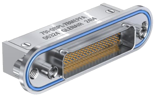 791-011 Panel Mount PCB Receptacle, 90 Degree PC Tails
