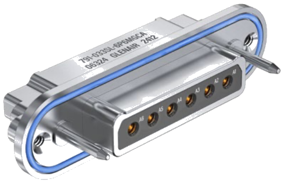 791-033 Panel Mount PCB Plug, Straight PC Tails