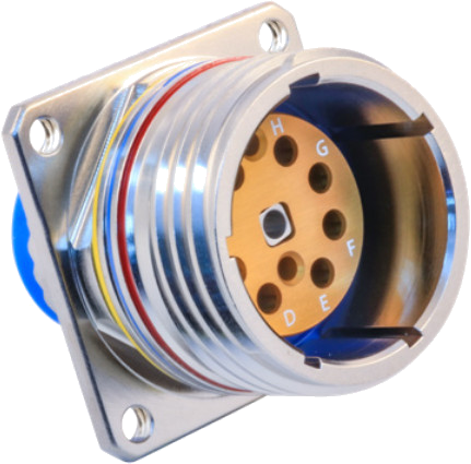 180-159 (T7) Wall Mount Receptacle with Threaded Holes, 180-159 (CM) Wall Mount Receptacle with Metric Clinch Nuts