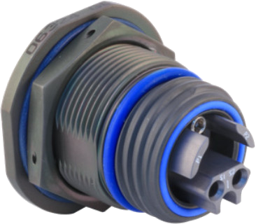 Internal Mount Jam Nut Receptacle, 4-Channel MIL-DTL-83526 Type 180-148