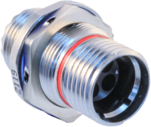 Jam Nut Receptacle with Wire Holes, 180-132 (04)