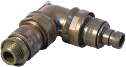 Fiber Optic Backshell With Split Clamp, Straight, 45°, or 90°, MIL-PRF-28876 Environmental 189-001