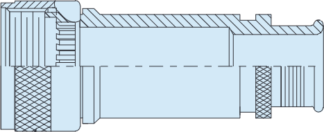 Environmental Banding / Molding Adapter Backshell for MIL-PRF-28876 Fiber Optic Connectors, 189-009
