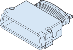 EMI/RFI, Split Top Entry Backshell, Banding for Series 280 Hiper-D Fiter Connectors, 289T205