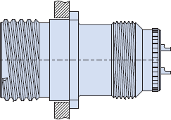MIL-DTL-28840 Type Wall Mount Receptacle EMI/RFI Filter 240-288W
