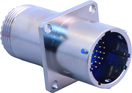 MIL-DTL-38999 Series I Type Wall Mount Receptacle with Crimp Removable Contacts EMI/RFI Filter 240-381R