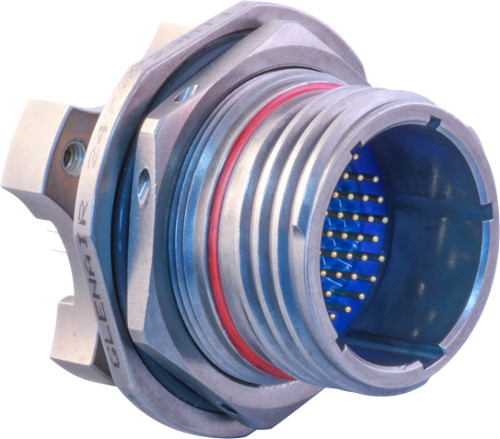 D38999 Series III Type EMI/RFI Filter Dual Flange Jam Nut Receptacle Connector 240-383E