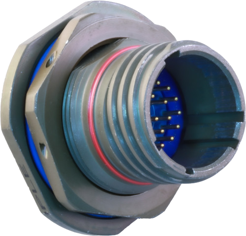 D38999 Series III Type EMI/RFI Filter Jam Nut Receptacle Connector 240-383J