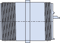 MIL-DTL-5015 Series III Type MS3450 Wall Mount Receptacle EMI/RFI Filter 240-515W