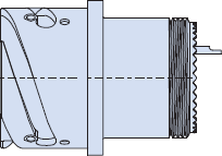 ITS Series, VG 95234 Type Rear Panel Mount with Reverse Bayonet Coupling EMI/RFI Filter 240-ITSW