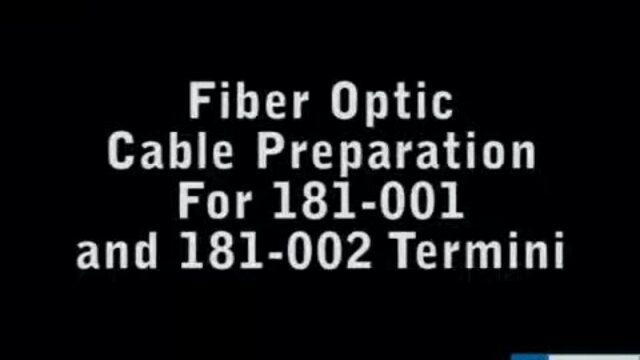 Fiber Optic Cable Preparation - Step 1
