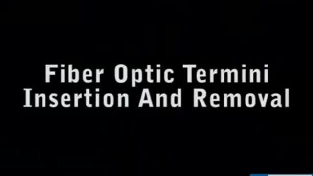 Fiber Optic Contact Insertion and Removal - Step 5