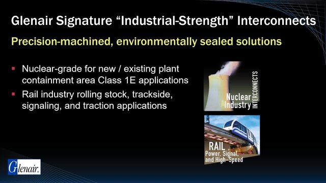 Glenair Signature Industrial-Strength Interconnect Solutions