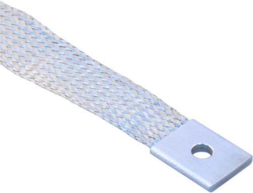 M24749 Type IV Braided Ground Straps, Flat CRES 316L/Nickel 200 Braid with Mounting Holes