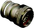 Metal Self-Locking EMI/RFI Environmental Connector Adapter for Series 72 Annular Convoluted Tubing, 712-839