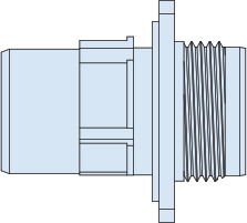 Hermetic Receptacle with Band Porch or Accessory Thread, 234-111