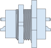 Feedthrough Receptacle Connector, GLI-HE-7087