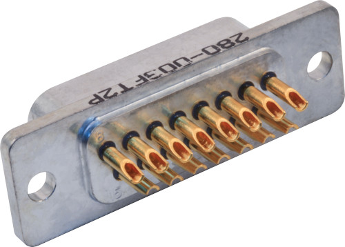 Glass-Sealed D-Subminiature Receptacle, 280-003