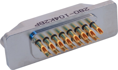 Glass-Sealed D-Subminiature Receptacle, 280-104