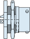 MS24265H*B* Type Single Hole Mount, Bayonet Coupling, 230-039