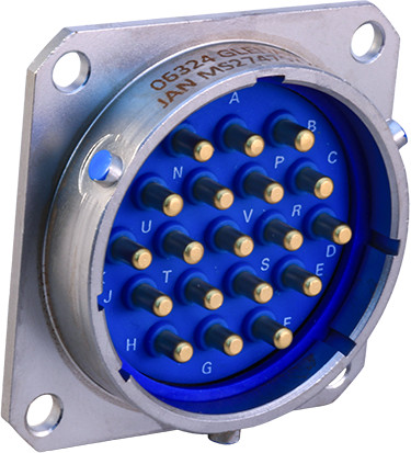 Wall Mount Hermetic Receptacle, MIL-DTL-38999 Series II, MS27475 and 232-100-H0