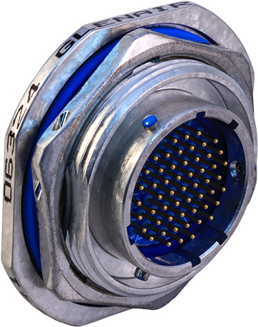 Jam Nut Mount Hermetic Receptacle, MIL-DTL-38999 Series II, MS27477 and 232-100-H7