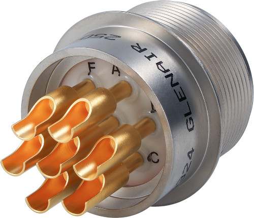 Threaded Coupling Solder Mount Receptacle Connector, 250-016