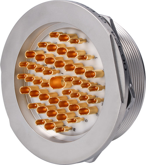 Jam Nut Mount Receptacle Connector, 257-384