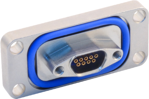 Panel Mount O-Ring Seal, Socket-Socket Mating Interfaces, Bulkhead Feed-Thru, 1770-3687