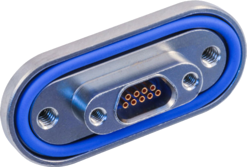 Panel-Mount O-Ring Seal, Pin-Socket Mating Interfaces, Bulkhead Feed-Thru, 1770-5588