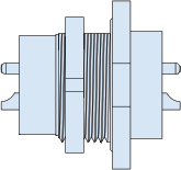 Feedthrough Receptacle Connector, GLI-HE-7087