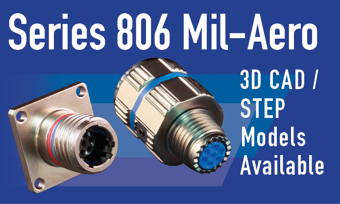 Series 806 Mil-Aero Connector 3D CAD Model Files
