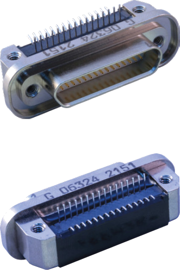 Hybrid Right-Angle Rear Panel-Mount Connectors GHSRPM-HBR