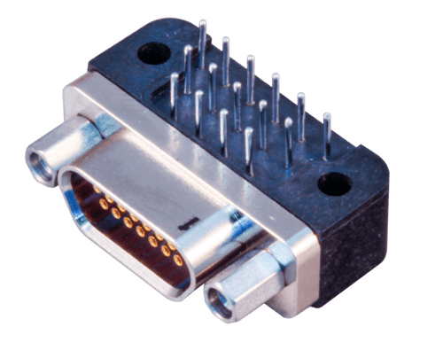 Metal Shell Micro-D Connectors for Printed Circuit Boards