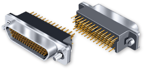 Micro-D Compact Flange, Vertical Mount Connector, Series GMR7580C