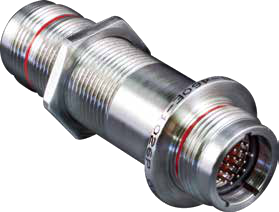 Hermetic, 1000 PSI Open Face Rated Jam-Nut Mount Bulkhead Feedthrough, 802-064