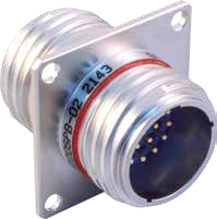 Glass-to-Metal Seal Hermetic Bulkhead Feedthrough Connector, 805-127