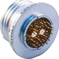 Glass-Sealed Hermetic Receptacles with Co-ax PC Tail Contacts, 805-130