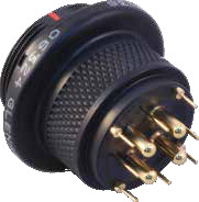 PCB Receptacle with PC Tails and Ground Pins, 801-052