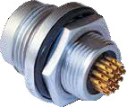 Series 802 Hermetic Receptacle with Accessory Threads, PC Tails/Solder Cup, 802-013