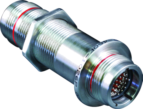 Series 802 Hermetic Jam-Nut Mount, Bulkhead Feedthrough Receptacles 802-064