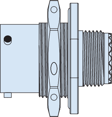 Jam-Nut Receptacle, 806B-020