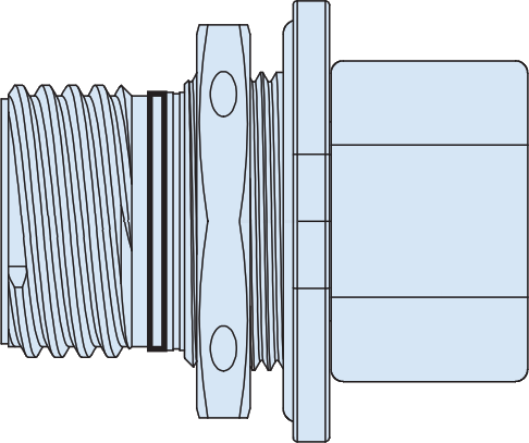 Jam-Nut, Right-Angle PCB Receptacle Connectors, 806-037