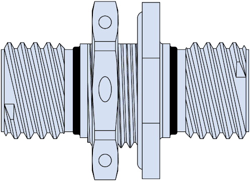 Hermetic Bulkhead Feedthrough with RF Contacts 806-083