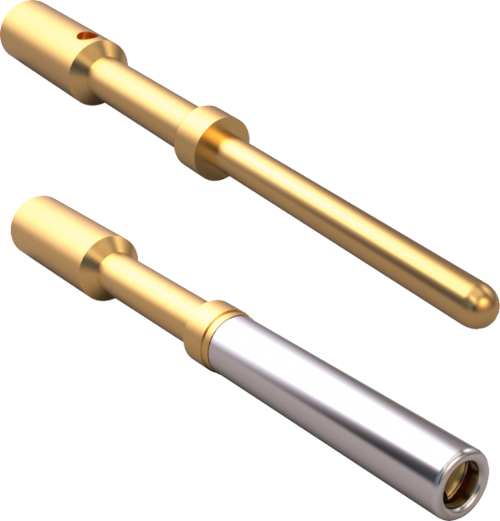 Size 22HD Crimp Contacts for AWG #20 - #24 Wire, Non-removable, 809-442 and 809-443