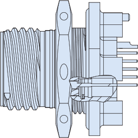 Jam Nut PCB Standoff Receptacle, 806-085