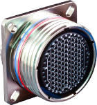 Wall Mount Receptacle with Rear Release Crimp Contacts and Rear Accessory Option D38999/20